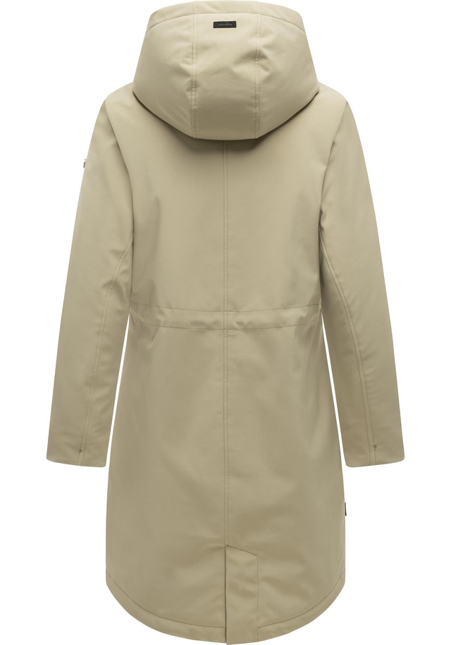 Ragwear Softshellmantel »Itiga« Wasserdichter Übergangsmantel mit Taillenzugband