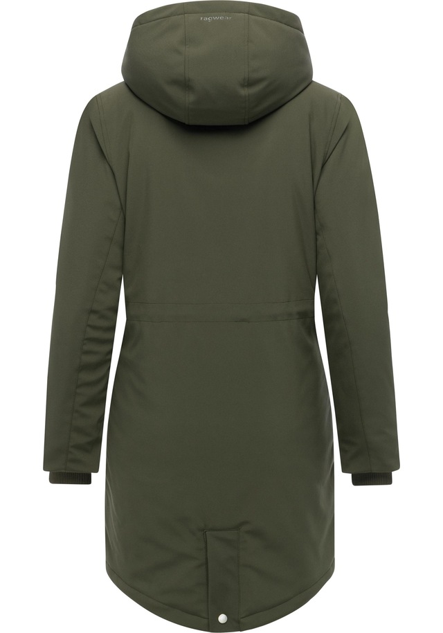 Ragwear Softshellmantel »Itiga« Wasserdichter Übergangsmantel mit Taillenzugband