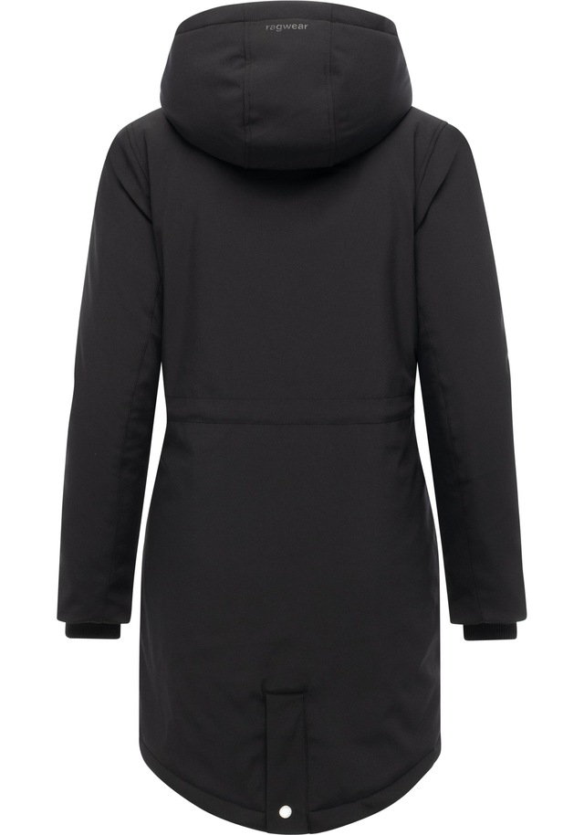 Ragwear Softshellmantel »Itiga« Wasserdichter Übergangsmantel mit Taillenzugband