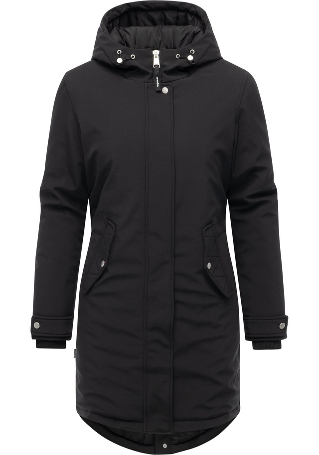 Ragwear Softshellmantel »Itiga« Wasserdichter Übergangsmantel mit Taillenzugband