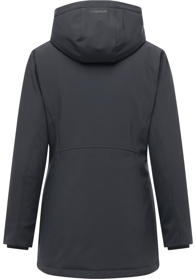 Ragwear Softshellmantel »Navanuti« Wasserdichter Wintermantel mit Kapuze