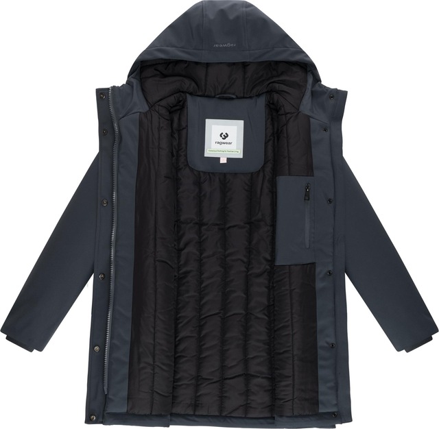 Ragwear Softshellmantel »Navanuti« Wasserdichter Wintermantel mit Kapuze