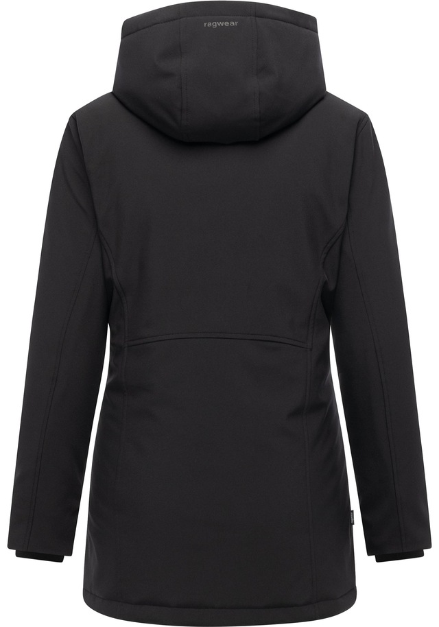 Ragwear Softshellmantel »Navanuti« Wasserdichter Wintermantel mit Kapuze