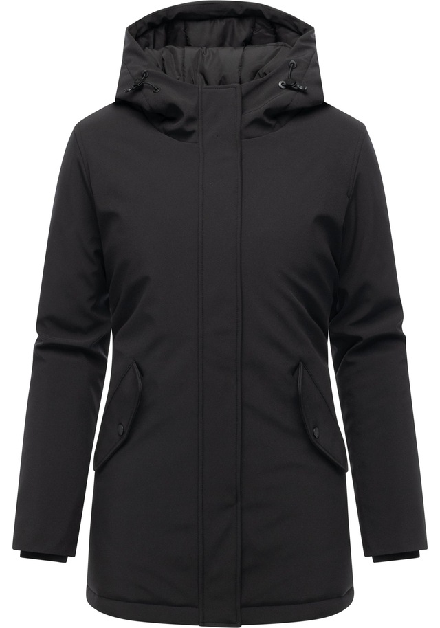 Ragwear Softshellmantel »Navanuti« Wasserdichter Wintermantel mit Kapuze