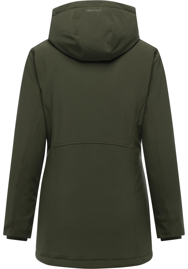 Ragwear Softshellmantel »Navanuti« Wasserdichter Wintermantel mit Kapuze