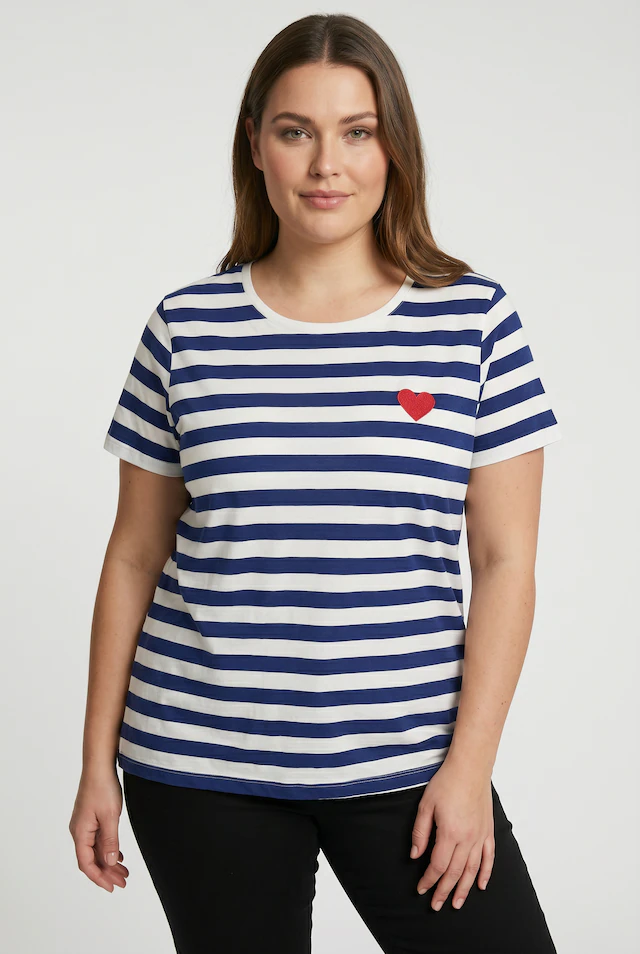 ONLY CARMAKOMA Rundhalsshirt »CARANITA LIFE S/S O-NECK REG TOP JRS«