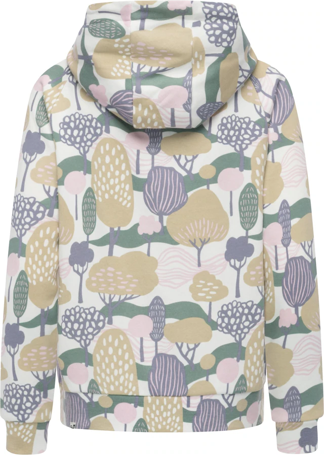 Ragwear Sweatjacke »Fllawia Print« modische Damen Zip-Jacke mit Allover-Print