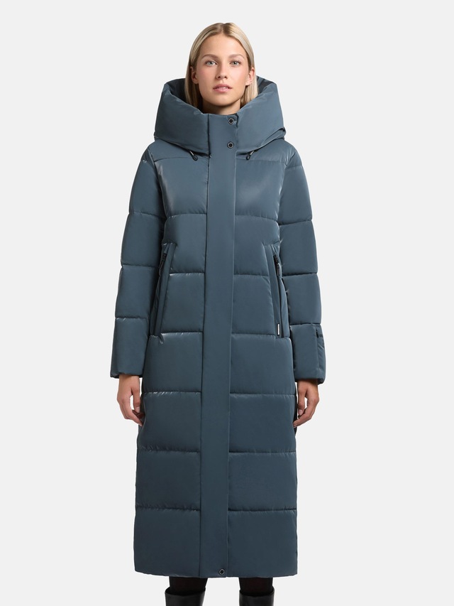 khujo Steppmantel »Soulani5 Shiny« warmer Damen Wintermantel aus glänzendem Obermaterial