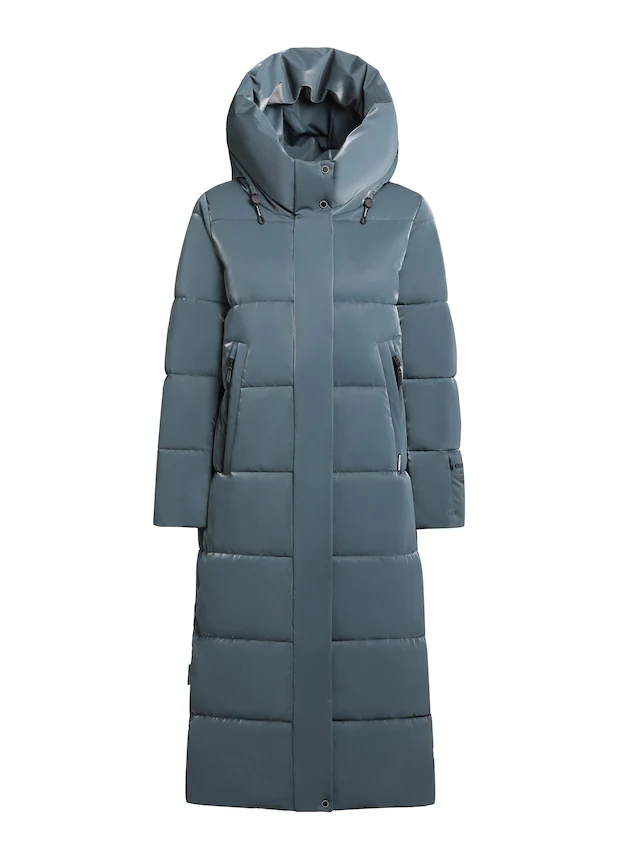 khujo Steppmantel »Soulani5 Shiny« warmer Damen Wintermantel aus glänzendem Obermaterial