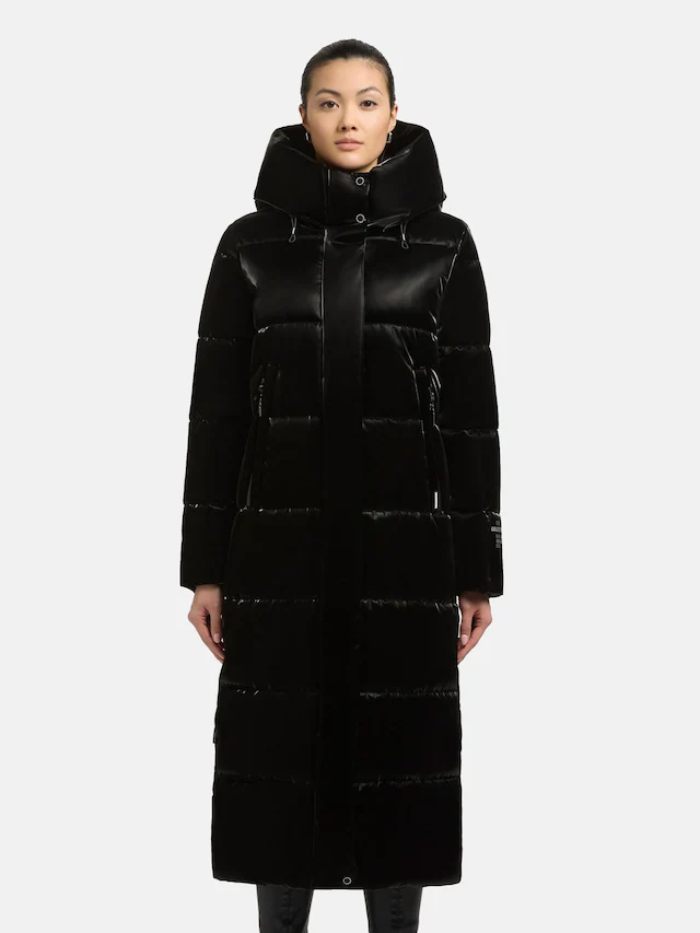 khujo Steppmantel »Soulani5 Shiny« warmer Damen Wintermantel aus glänzendem Obermaterial