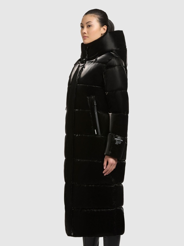 khujo Steppmantel »Soulani5 Shiny« warmer Damen Wintermantel aus glänzendem Obermaterial