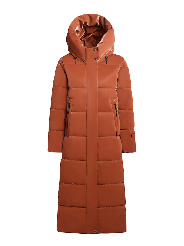 khujo Steppmantel »Soulani5 Shiny« warmer Damen Wintermantel aus glänzendem Obermaterial