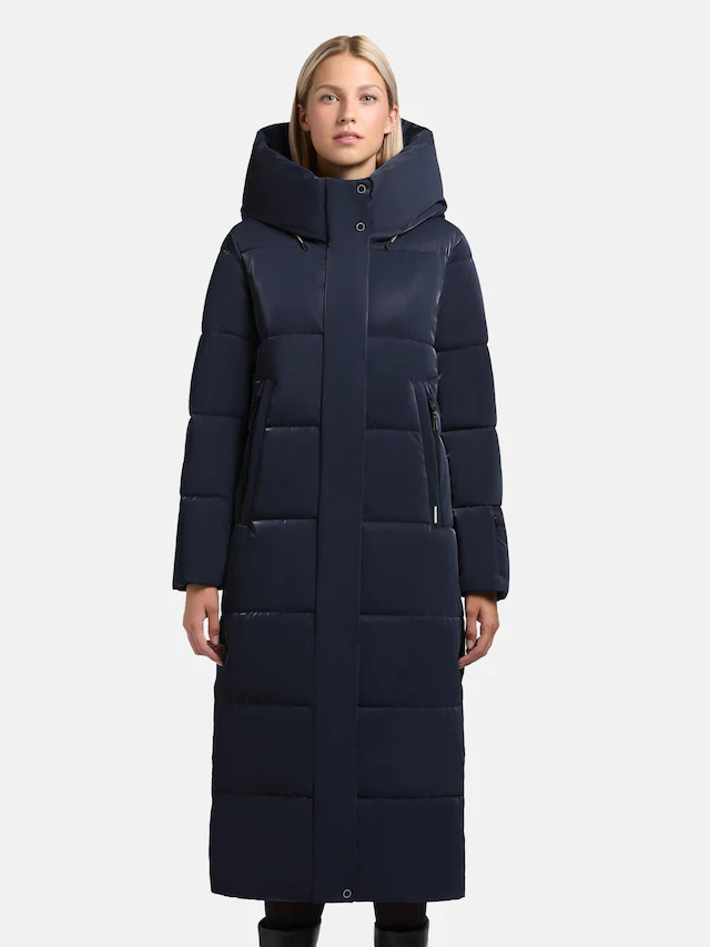 khujo Steppmantel »Soulani5 Shiny« warmer Damen Wintermantel aus glänzendem Obermaterial