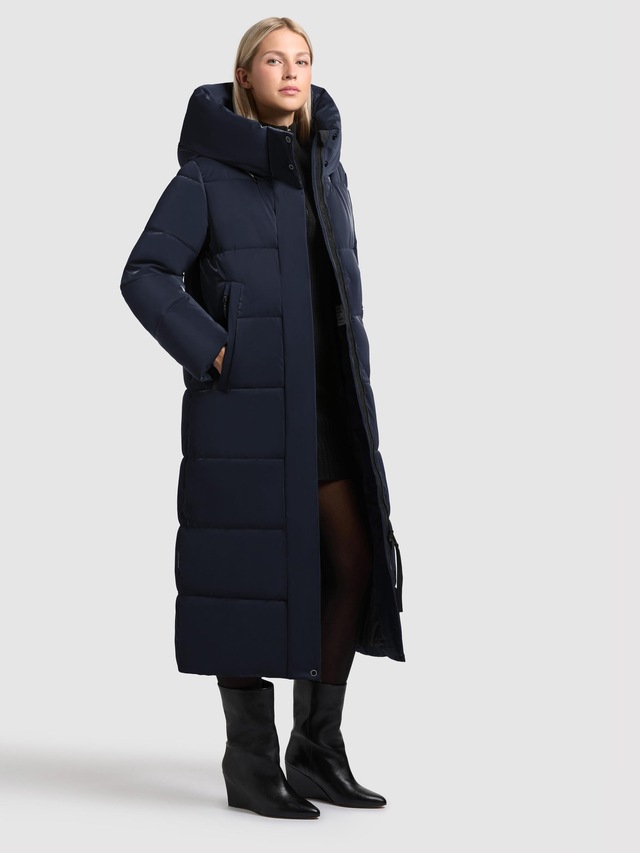 khujo Steppmantel »Soulani5 Shiny« warmer Damen Wintermantel aus glänzendem Obermaterial