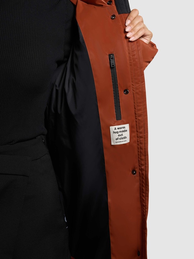 khujo Wintermantel »Pulset Shiny« Winter Steppmantel aus einem auffällig glänzendem Material