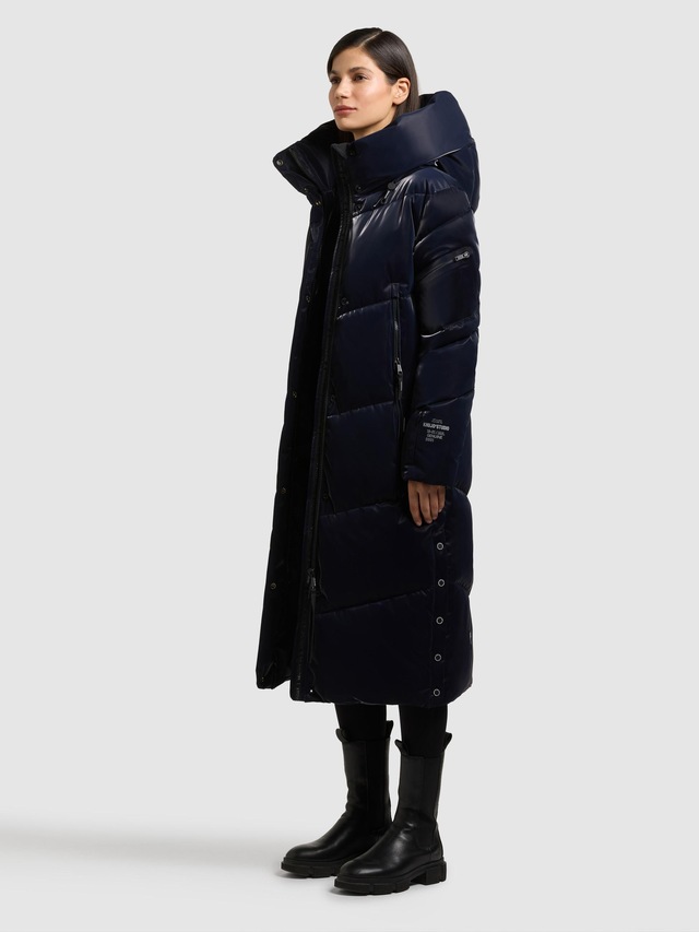 khujo Wintermantel »Pulset Shiny« Winter Steppmantel aus einem auffällig glänzendem Material