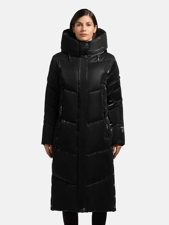 khujo Wintermantel »Pulset Shiny« Winter Steppmantel aus einem auffällig glänzendem Material