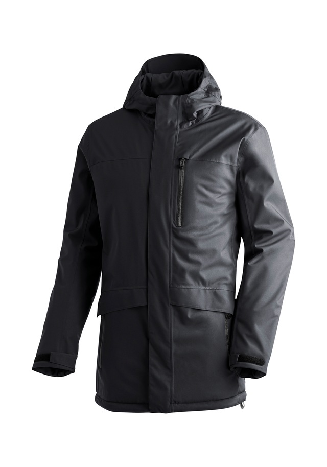 Maier Sports Winterjacke »Peyor long« warme Herren Regenjacke, wattierter Parka, wasserdicht + atmungsaktiv