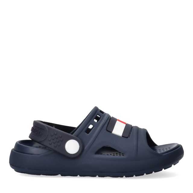 Tommy Hilfiger Badesandale Badeschuh, Clog mit schwenkarem Riemchen