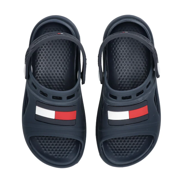 Tommy Hilfiger Badesandale Badeschuh, Clog mit schwenkarem Riemchen