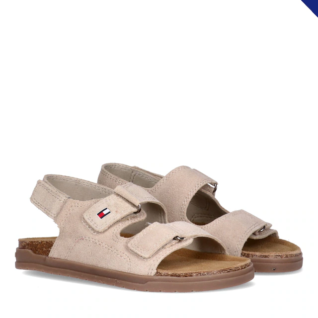 Tommy Hilfiger Sandale Barfußschuh, Sommerschuh mit drei regulierbaren Klettverschlüssen