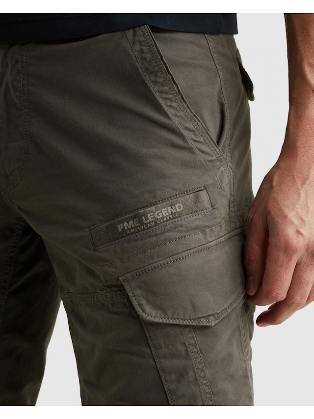 PME LEGEND Cargobermudas »NORDROP CARGO SHORTS STRETCH TWILL« normale Passform, mit Gürtelschlaufen, unifarben