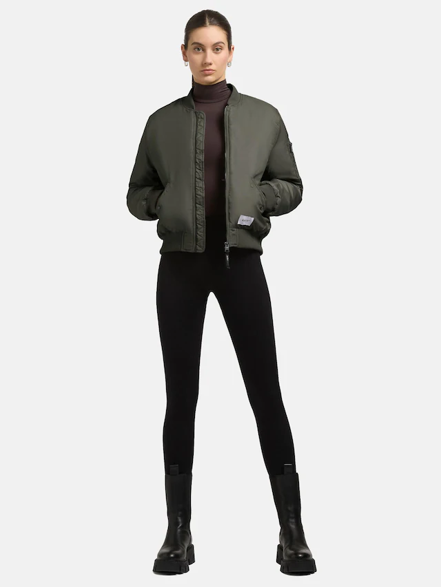 khujo Bomberjacke »Kasia« ohne Kapuze Modische kurze Damen Winterjacke