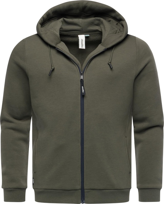 Ragwear Sweatjacke »Wernons« Weiche Herren Alltagsjacke mit verstellbarer Kapuze
