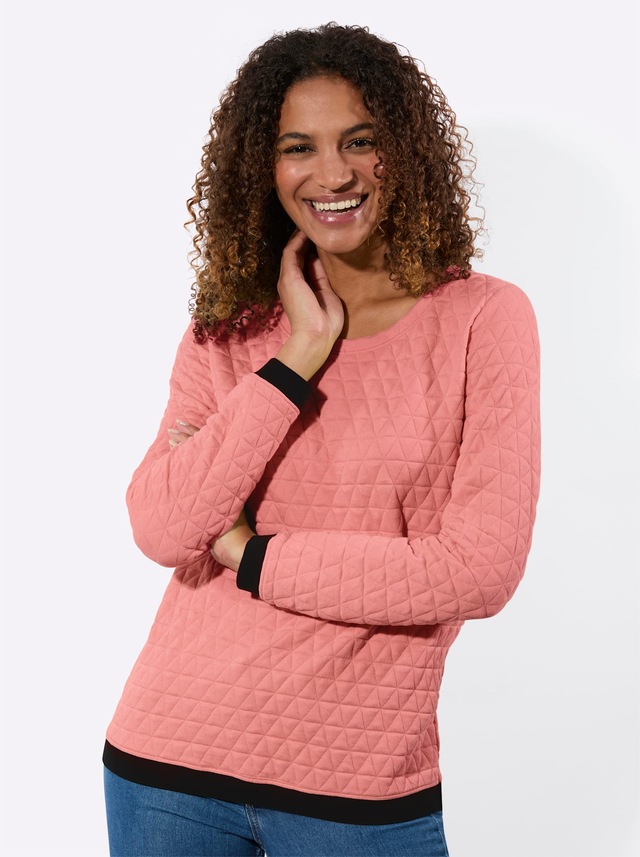 Casual Looks Langarmshirt »Jacquard-Shirt« 1 tlg.