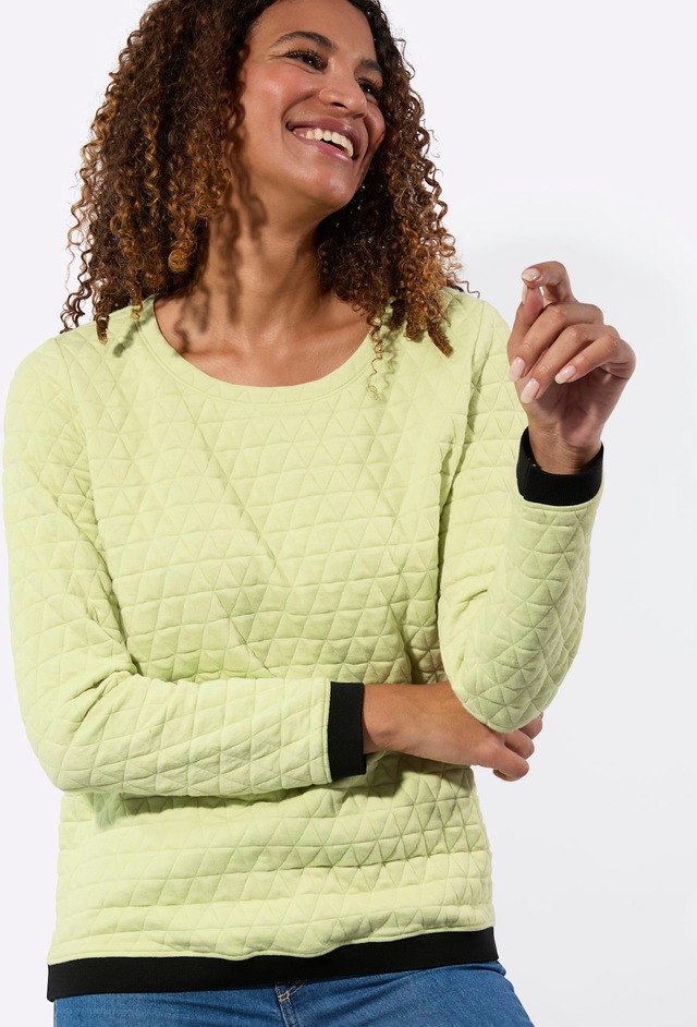 Casual Looks Langarmshirt »Jacquard-Shirt« 1 tlg.