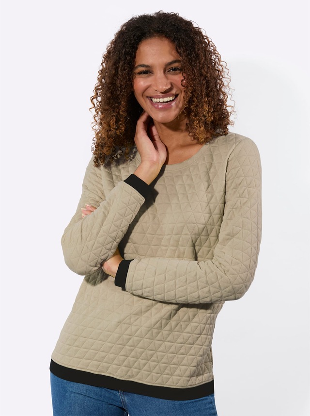 Casual Looks Langarmshirt »Jacquard-Shirt« 1 tlg.
