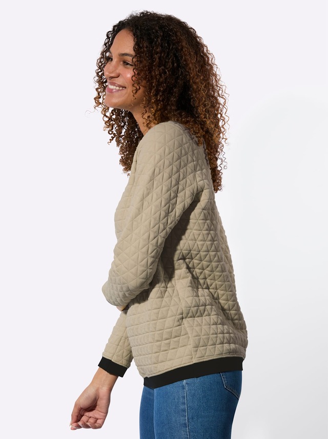 Casual Looks Langarmshirt »Jacquard-Shirt« 1 tlg.