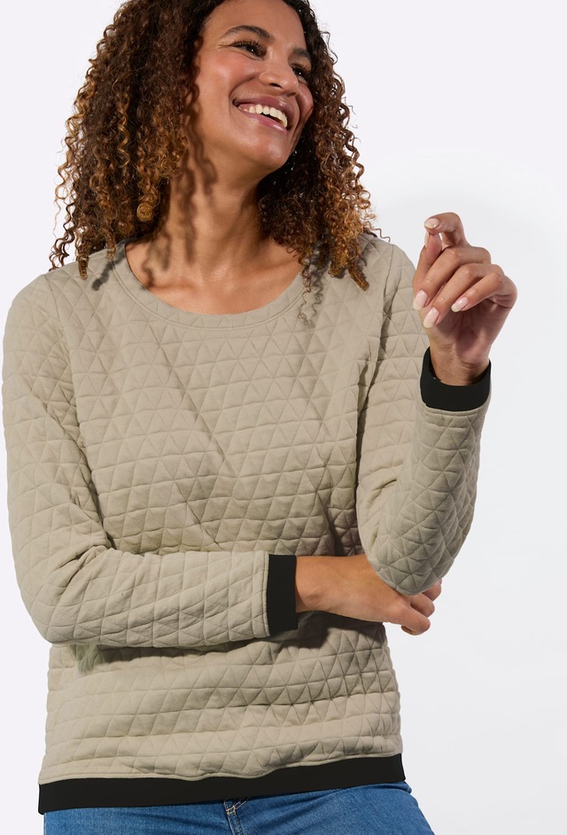 Casual Looks Langarmshirt »Jacquard-Shirt« 1 tlg.