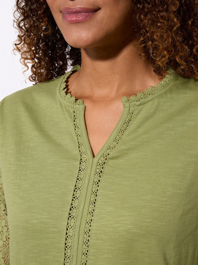 Inspirationen Spitzenshirt »Shirt« 1 tlg.