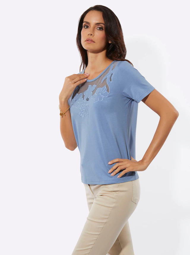 creation L Kurzarmshirt »Shirt« 1 tlg.