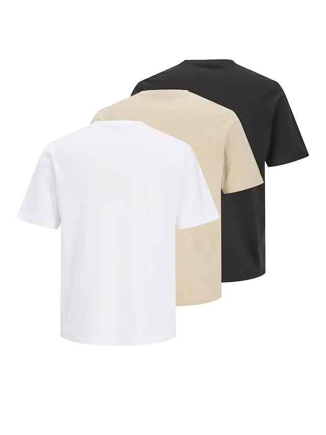Jack & Jones Rundhalsshirt »JPRBLUZANE SS TEE FST 3PK MP« Packung, 3