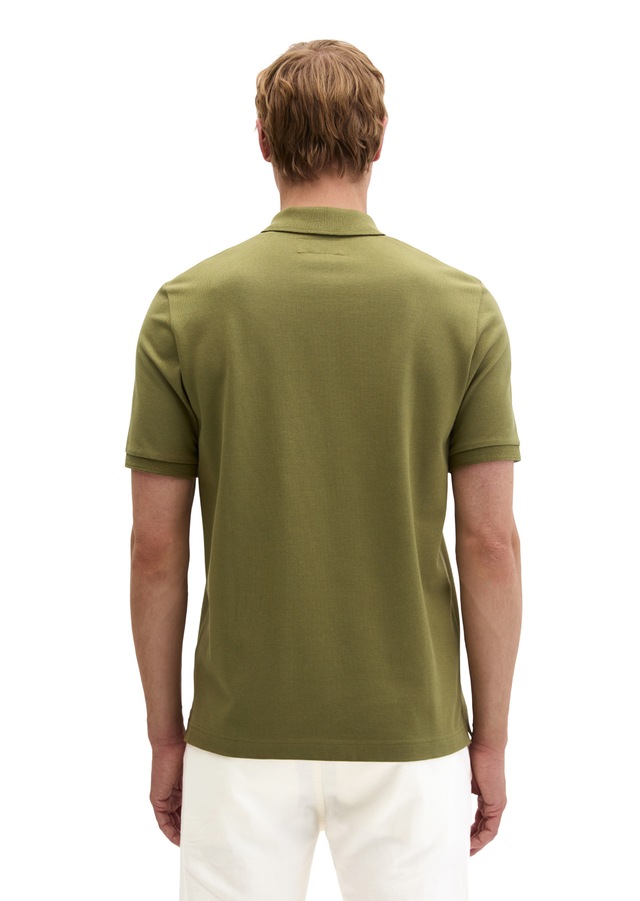 Marc O'Polo Poloshirt Piqué slim aus mittelschwerem Bio-Baumwoll-Viskose-Mix