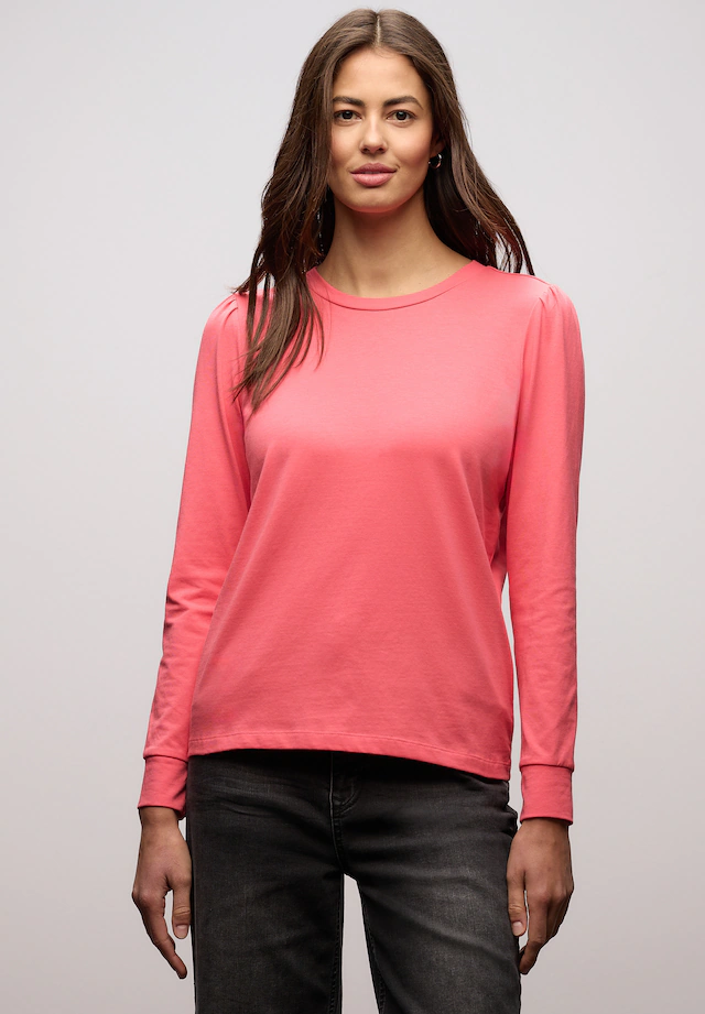 STREET ONE Langarmshirt mit Rundhalsausschnitt