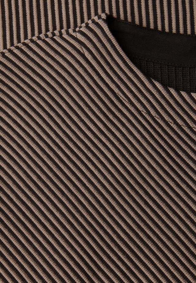 STREET ONE Strickpullover 3/4-Arm mit Two-Tone-Effekt und feinem Strukturmuster