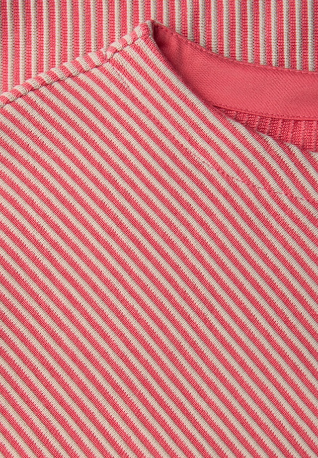 STREET ONE Strickpullover 3/4-Arm mit Two-Tone-Effekt und feinem Strukturmuster