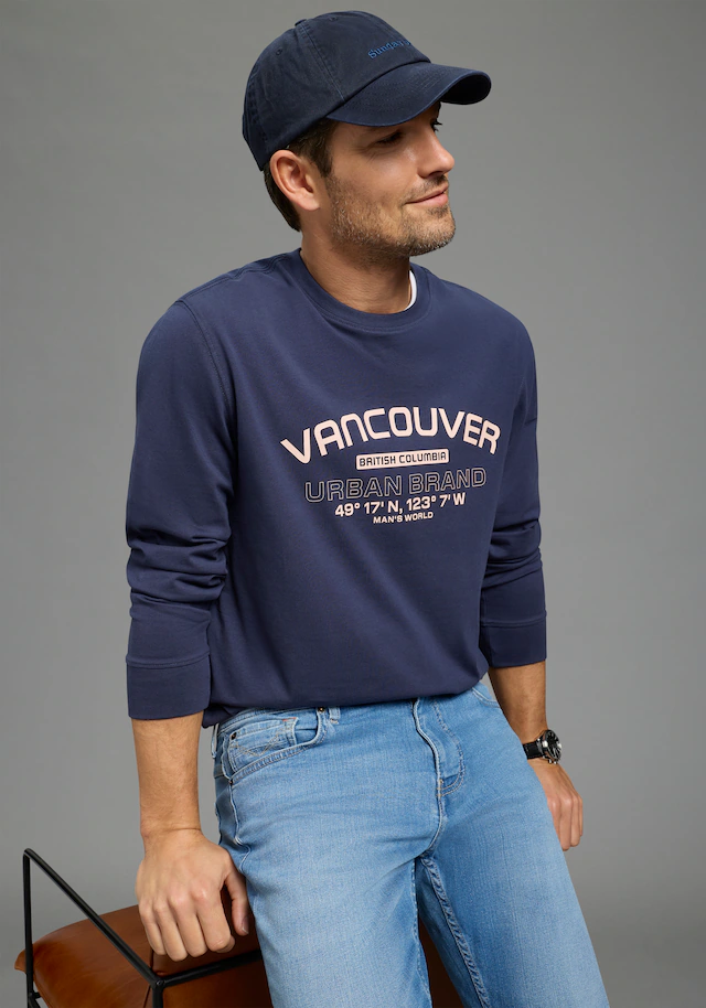 Man's World Langarmshirt »Neue Kollektion!« casual Stil, Langarm, schmale Passform