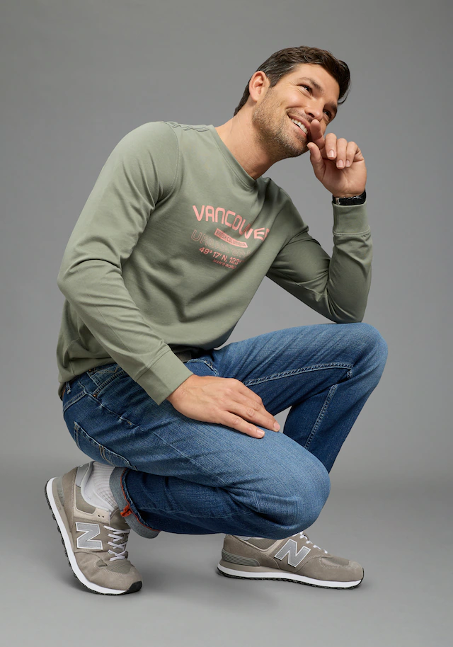 Man's World Langarmshirt »Neue Kollektion!« casual Stil, Langarm, schmale Passform