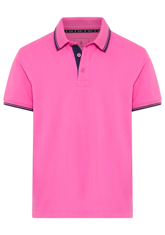DELMAO Poloshirt »Neue Kollektion!« normale Passform, Kurzarm, mit Stickerei