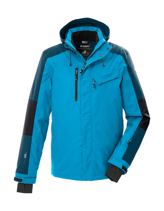 Killtec Skijacke »KSW 257 MN SKI JCKT« Skijacke: Wasserdicht, atmungsaktiv, abnehmbare Kapuze, Schneefang