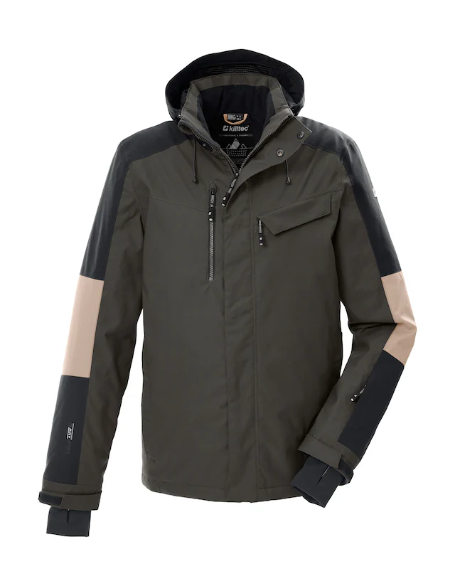 Killtec Skijacke »KSW 257 MN SKI JCKT« Skijacke: Wasserdicht, atmungsaktiv, abnehmbare Kapuze, Schneefang