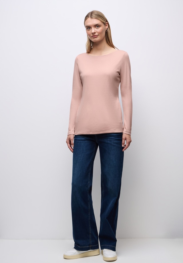 STREET ONE Langarmshirt im soften Baumwoll-Mix