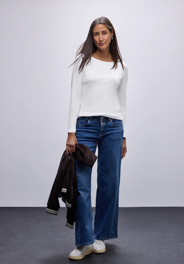 STREET ONE Langarmshirt im soften Baumwoll-Mix