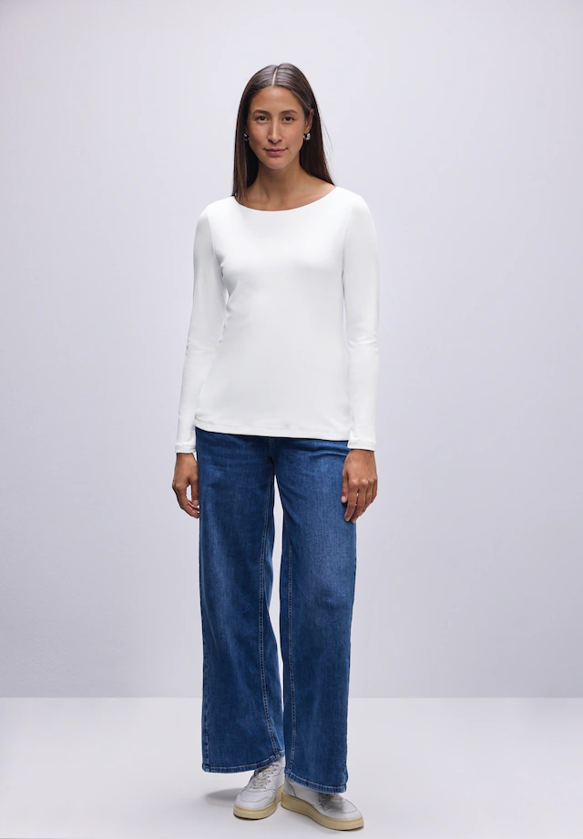 STREET ONE Langarmshirt im soften Baumwoll-Mix