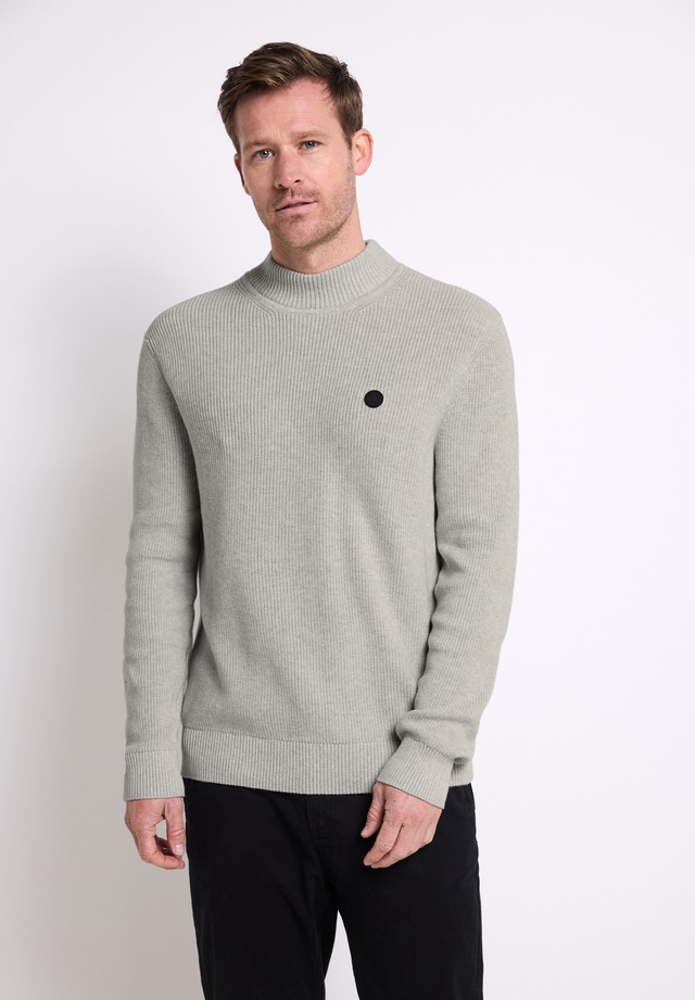 STREET ONE MEN Strickpullover aus reiner Baumwolle