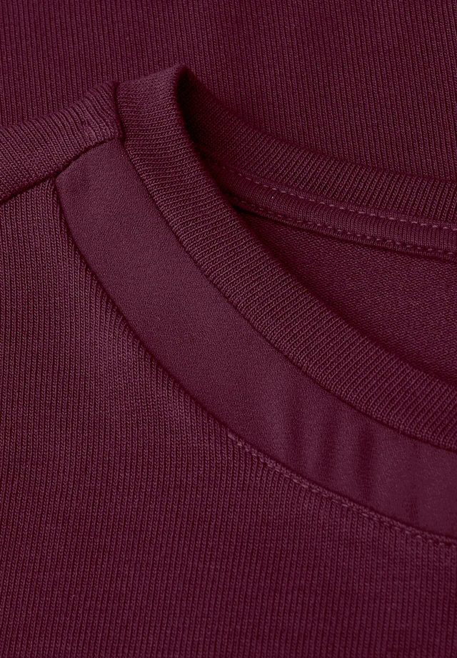 STREET ONE Kurzarmshirt mit Chiffon-Detail
